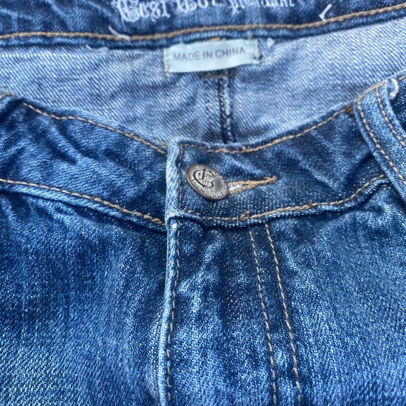 Skirt, Embellished Denim Mini - Picture 8 of 14